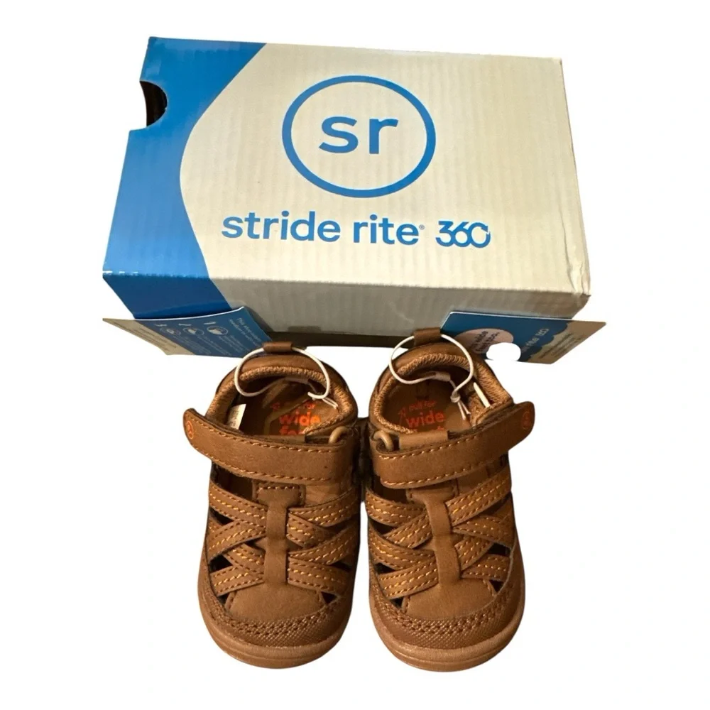 Stride Rite Tan Kids Sandals